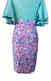 Toni Skirt - Perriwinkle Floral - Retro Peaches Vintage Dresses