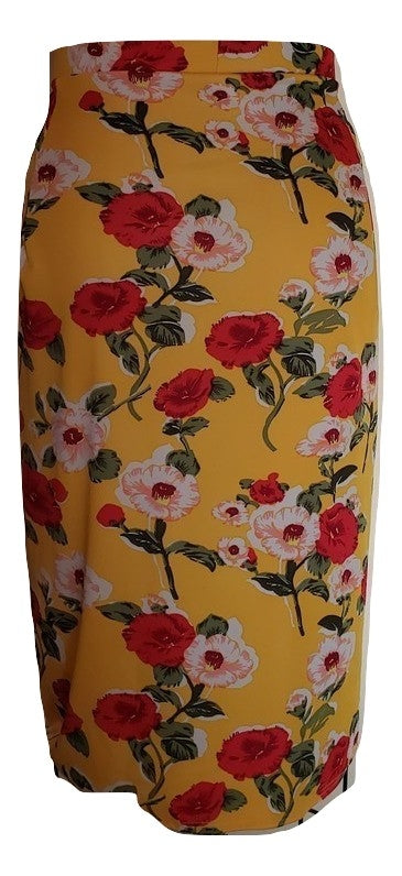 Toni Skirt - Floral Yellow - Retro Peaches Vintage Dresses